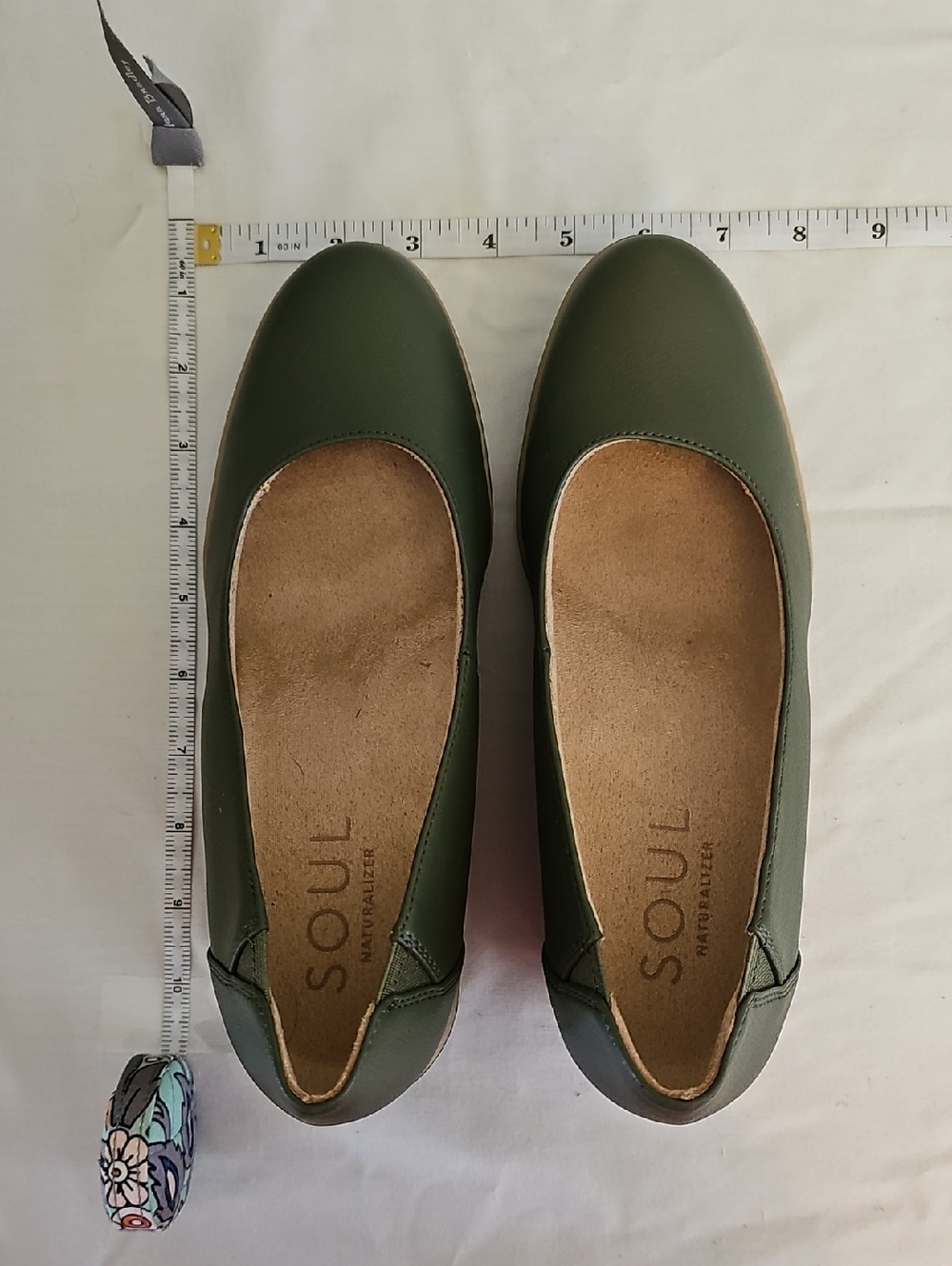 SOUL Naturalizer Olive Ballet Flats for Women 8W